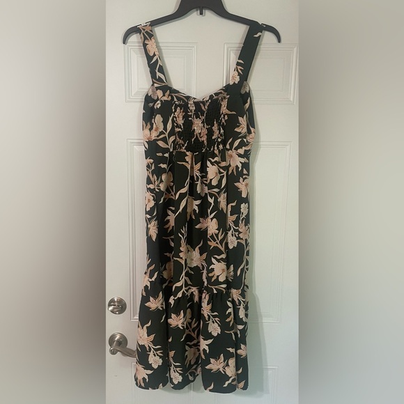 Maurice's Green Floral Sundress Size L Wedding Guest Back To School Summer - Picture 5 of 7
